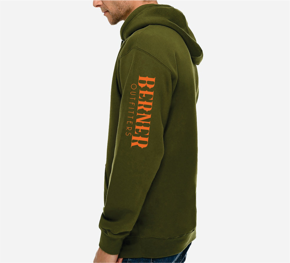 What Happens at Deer Camp Hoodie Army Green